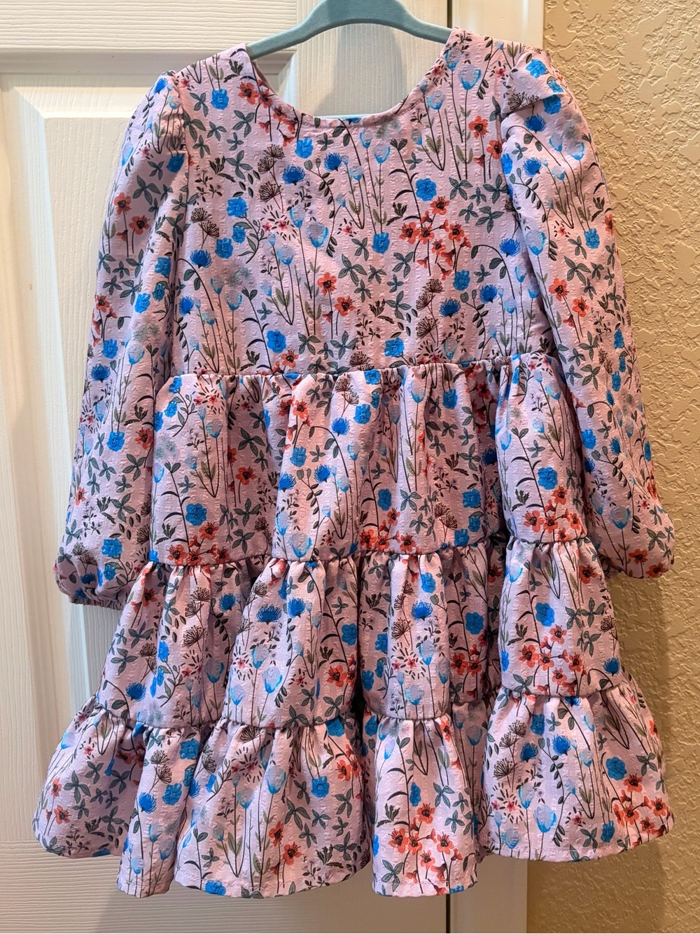 Girls' Mabel & honey Floral Tiered Dress